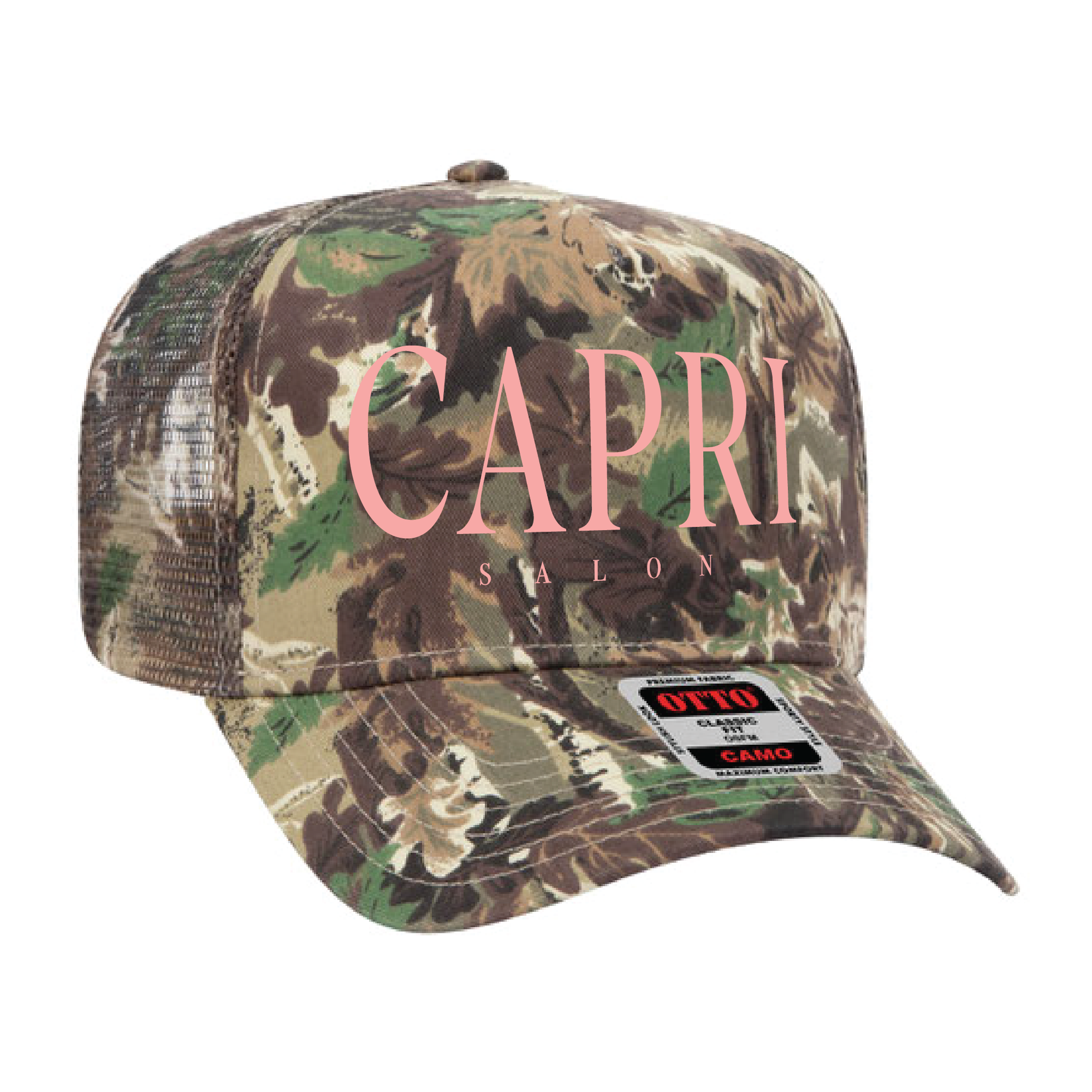 Capri Salon Camo Snapback Hat